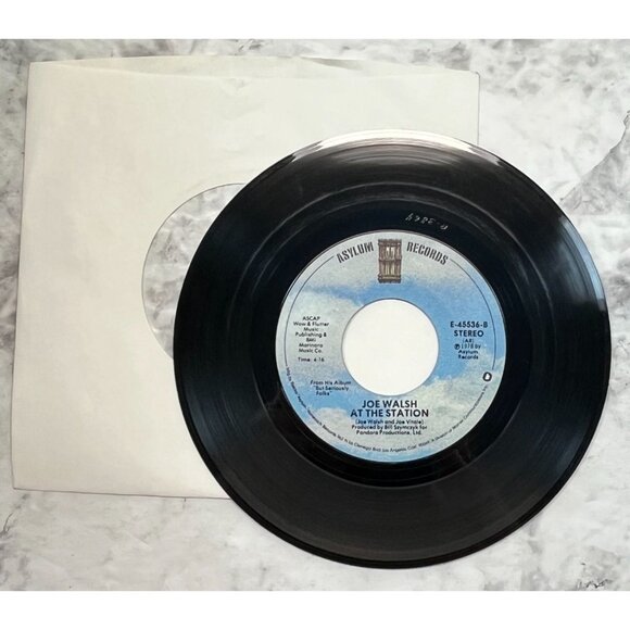 Joe Walsh Over and Over / At the Station 45 Rock 1978 Asylum Records 45536 - Picture 5 of 6